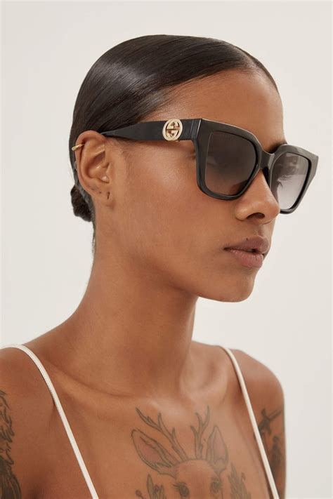 gucci black cat eye sunglasses